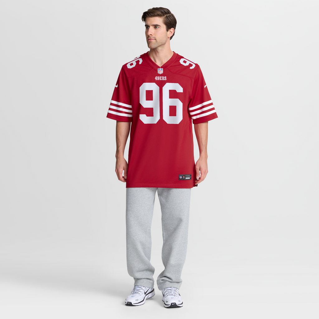 San Francisco 49ers Jordan Jefferson Scarlet Team Game Jersey