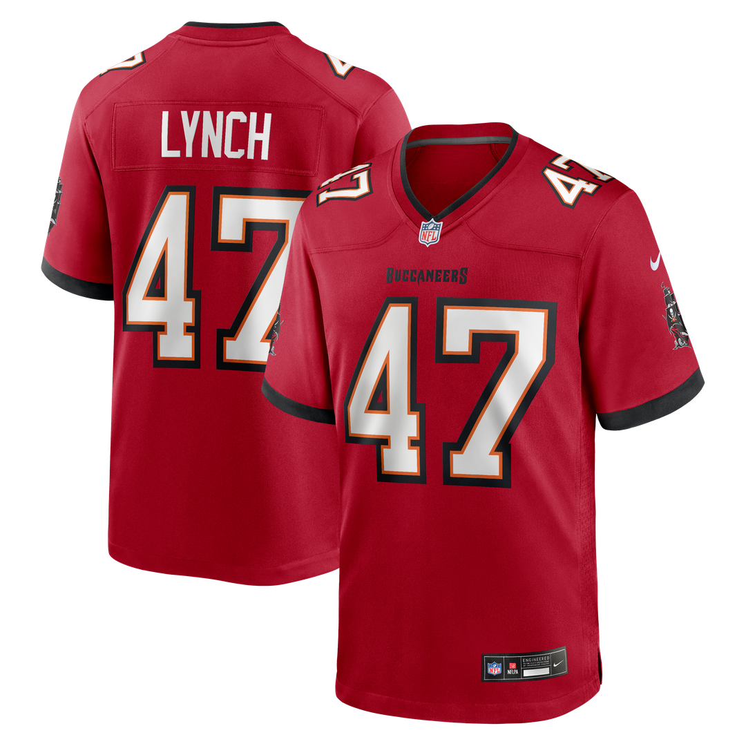 Tampa Bay Buccaneers John Lynch Red Game Retired Player Jersey