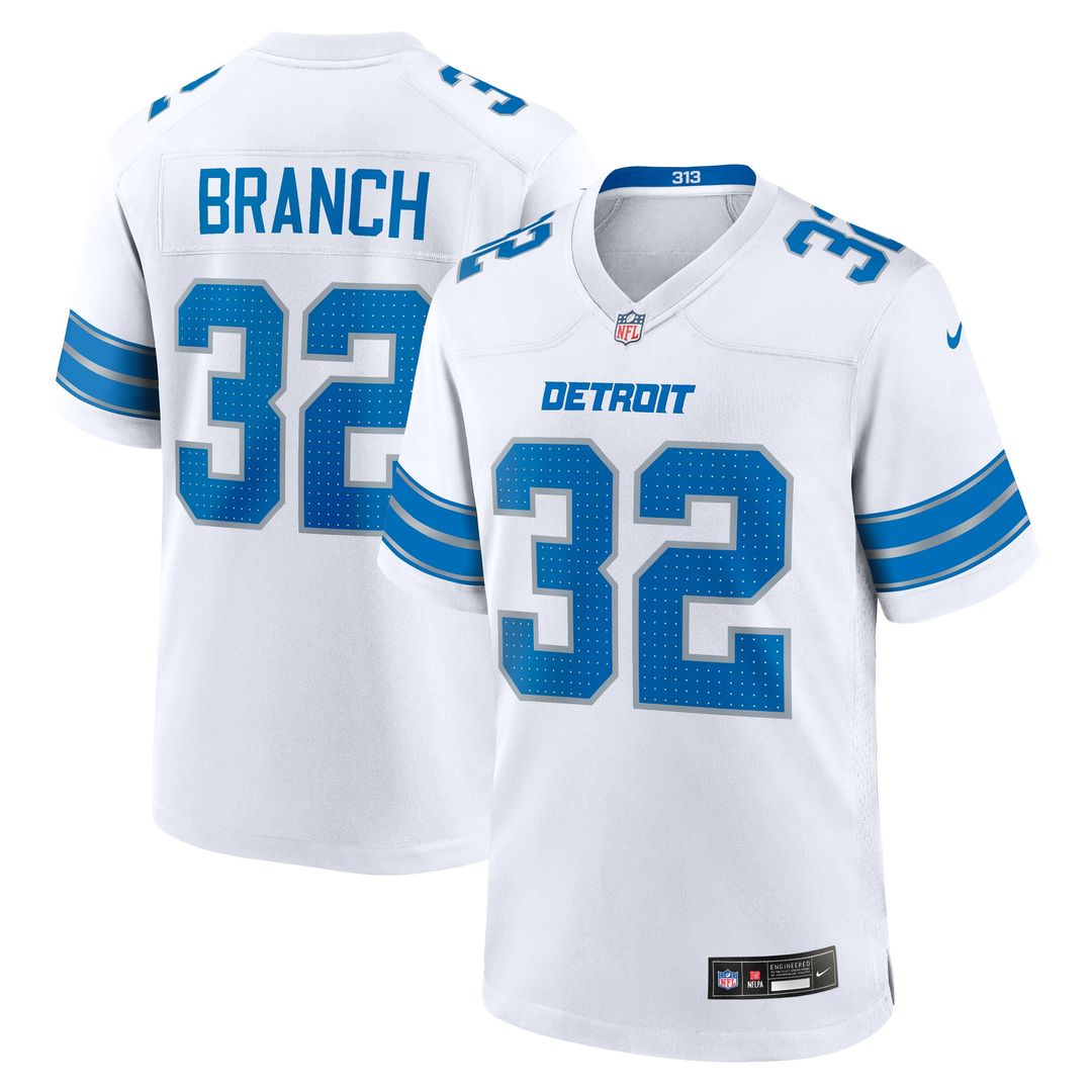 Detroit Lions Brian Branch Black Alternate Game Jersey