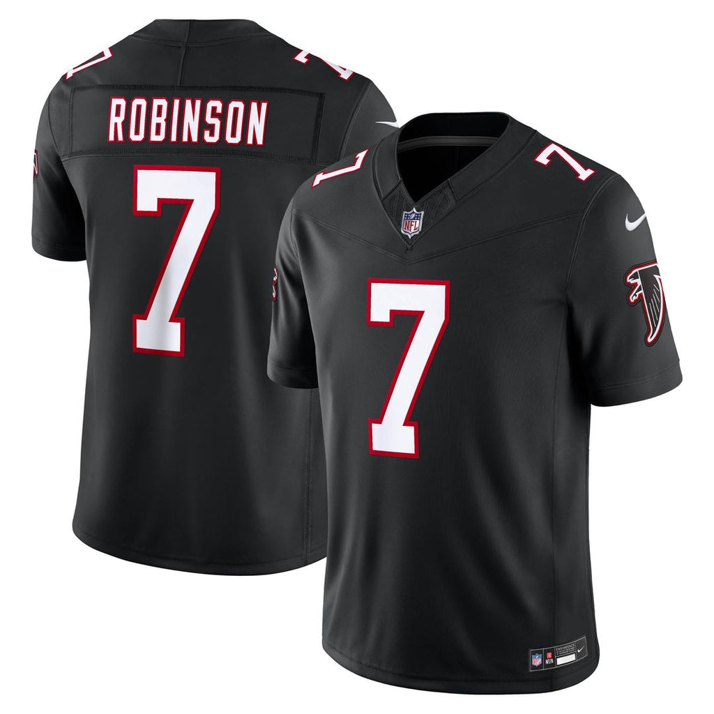 Atlanta Falcons Bijan Robinson Black Alternate Throwback Vapor F.U.S.E. Stitched Limited Jersey