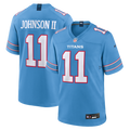 Tennessee Titans Jermaine Johnson II Light Blue Team Game Jersey