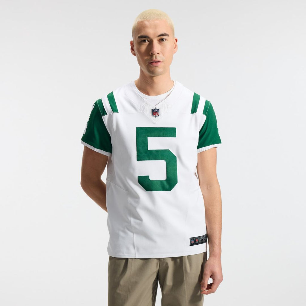 New York Jets Garrett Wilson White Classic Alternate Vapor F.U.S.E. Elite Jersey