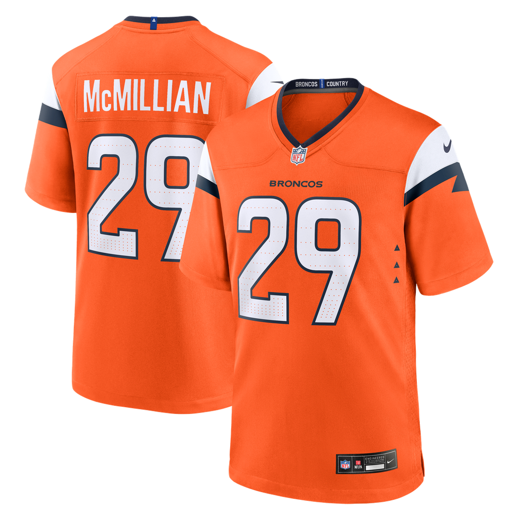 Denver Broncos Ja'Quan McMillian Orange Team Game Jersey