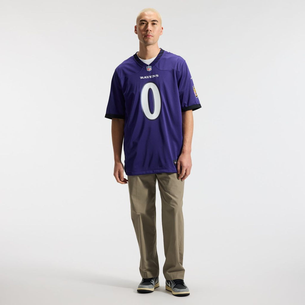 Baltimore Ravens Roquan Smith Purple Team Game Jersey
