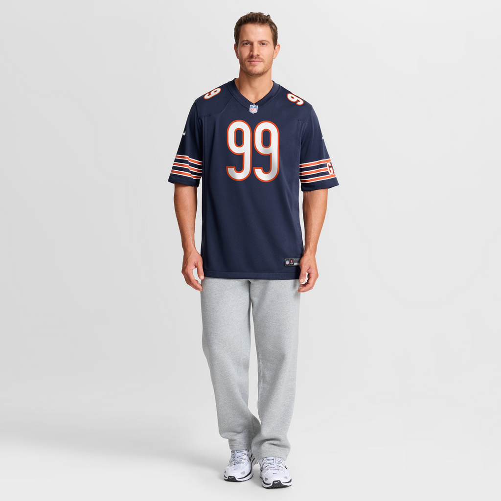 Chicago Bears Gervon Dexter Sr. Navy Game Jersey