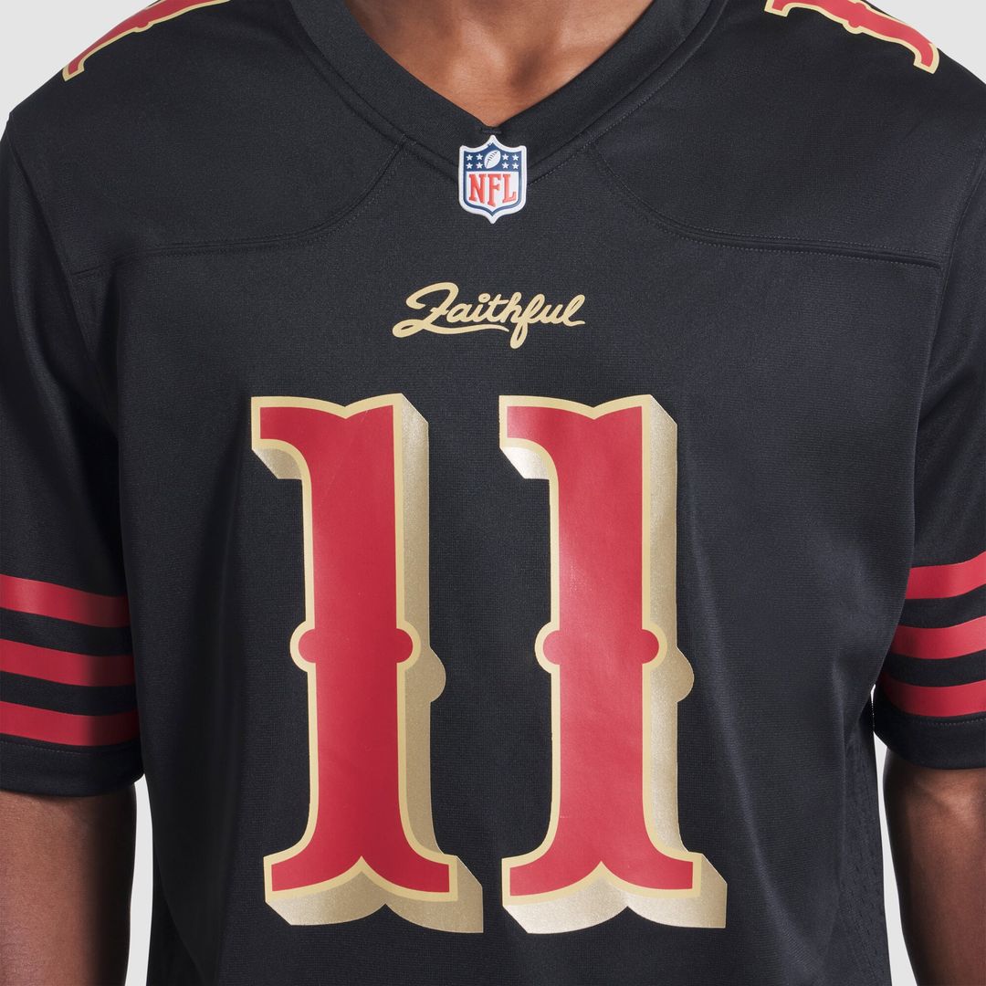 San Francisco 49ers Brandon Aiyuk Black Rivalries Collection Game Jersey
