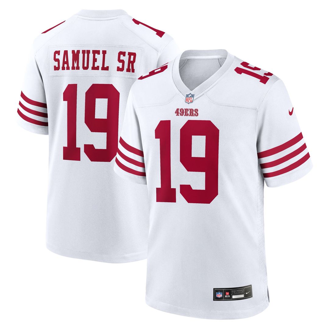 San Francisco 49ers Deebo Samuel Sr Scarlet Team Game Jersey