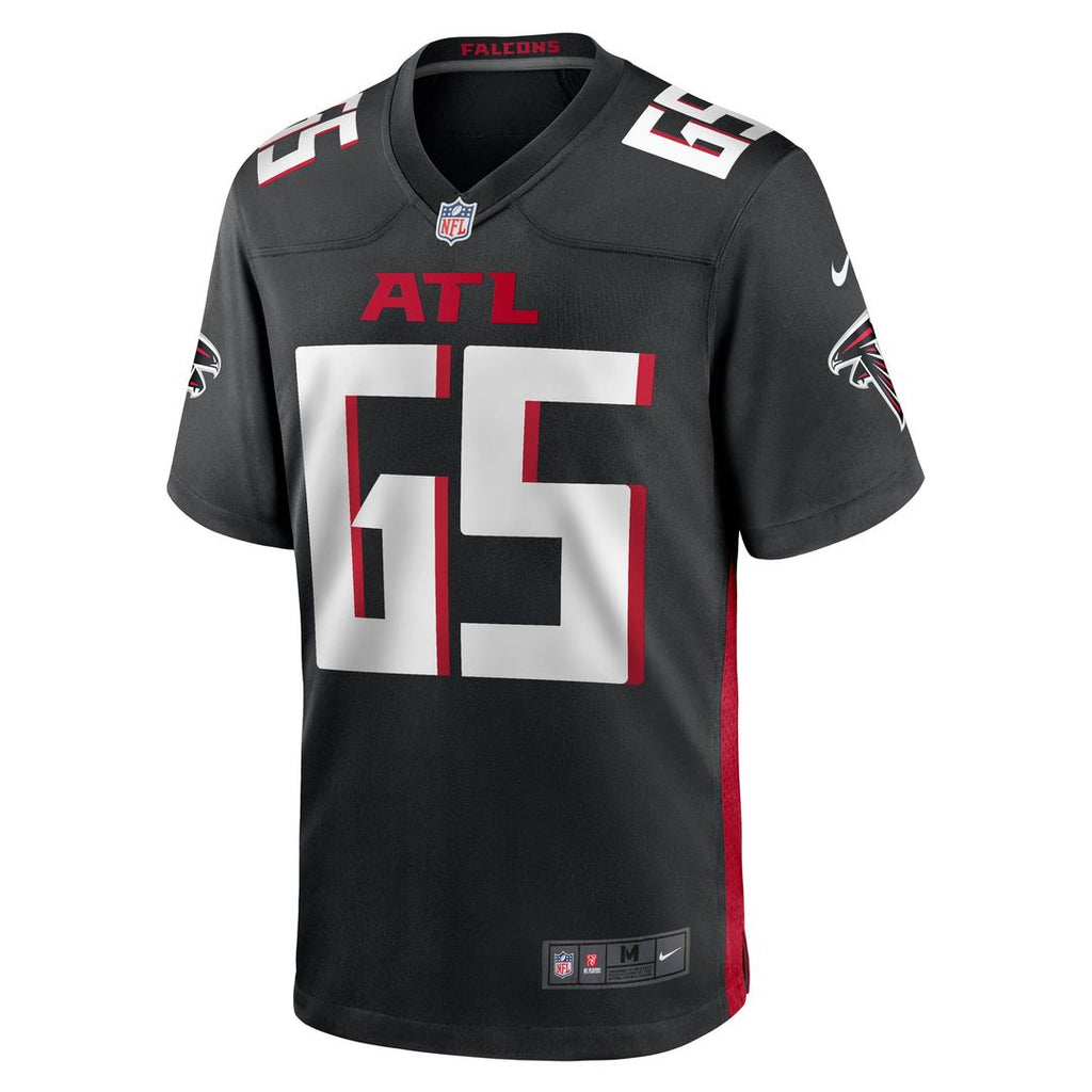 Atlanta Falcons Matthew Bergeron Black Team Game Jersey