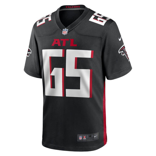 Atlanta Falcons Matthew Bergeron Black Team Game Jersey
