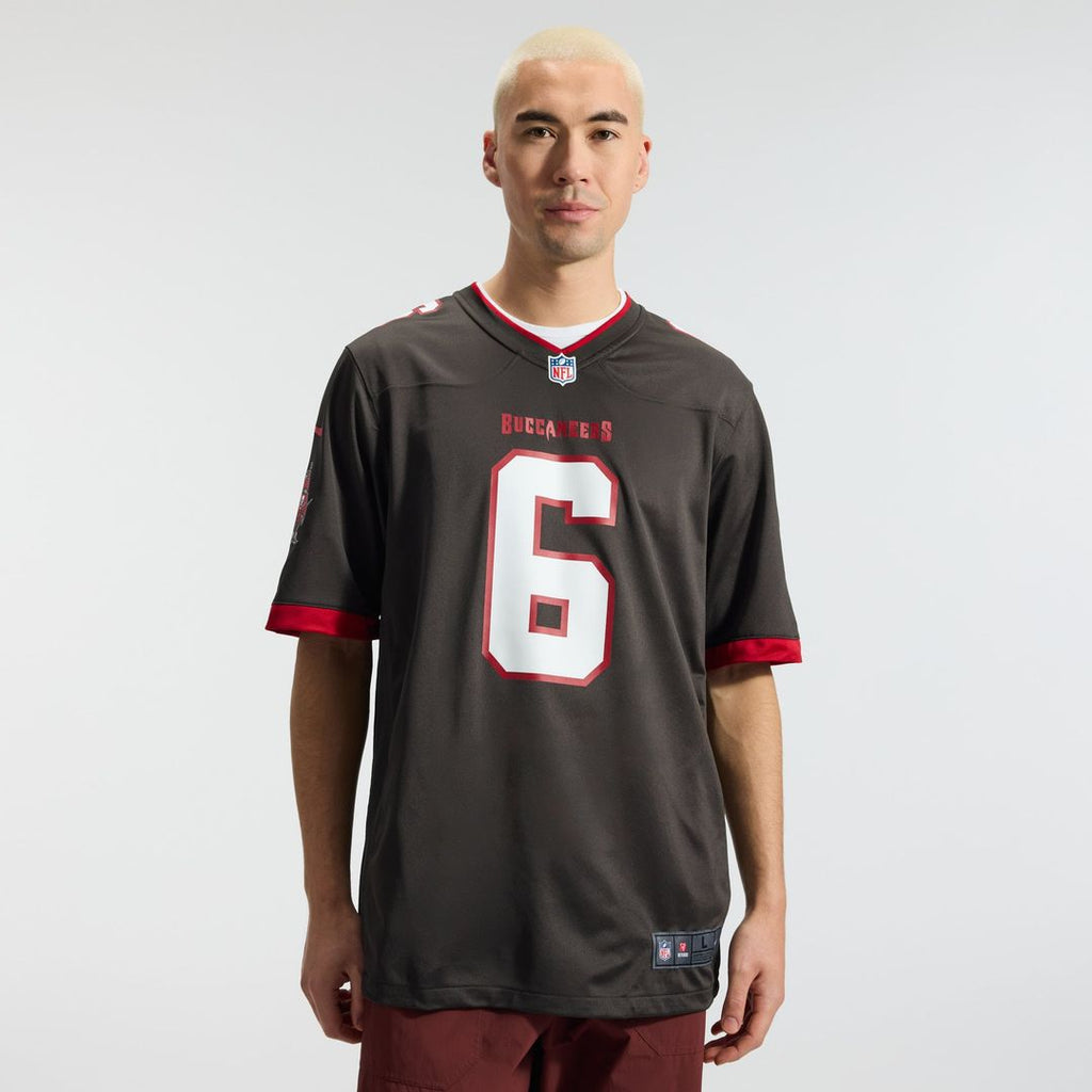 Tampa Bay Buccaneers Baker Mayfield Pewter Alternate Game Player Jersey