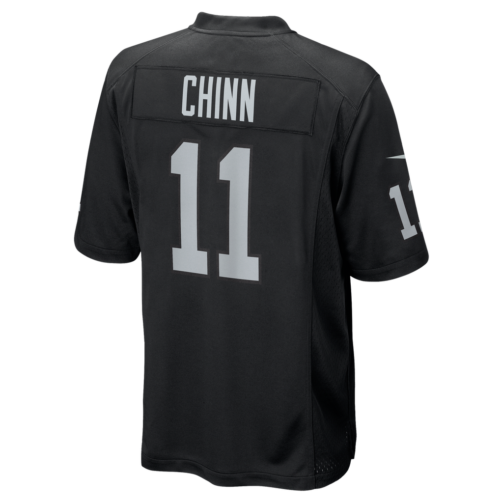 Las Vegas Raiders Jeremy Chinn Black Team Game Jersey