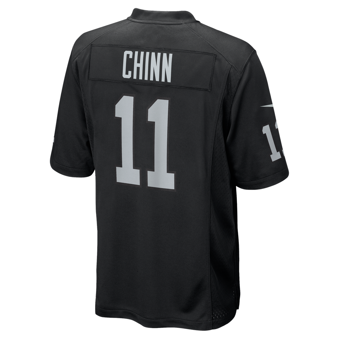Las Vegas Raiders Jeremy Chinn Black Team Game Jersey
