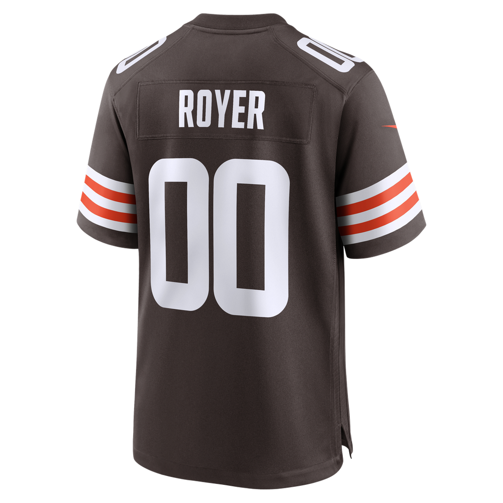 Cleveland Browns Joe Royer Brown Game Jersey