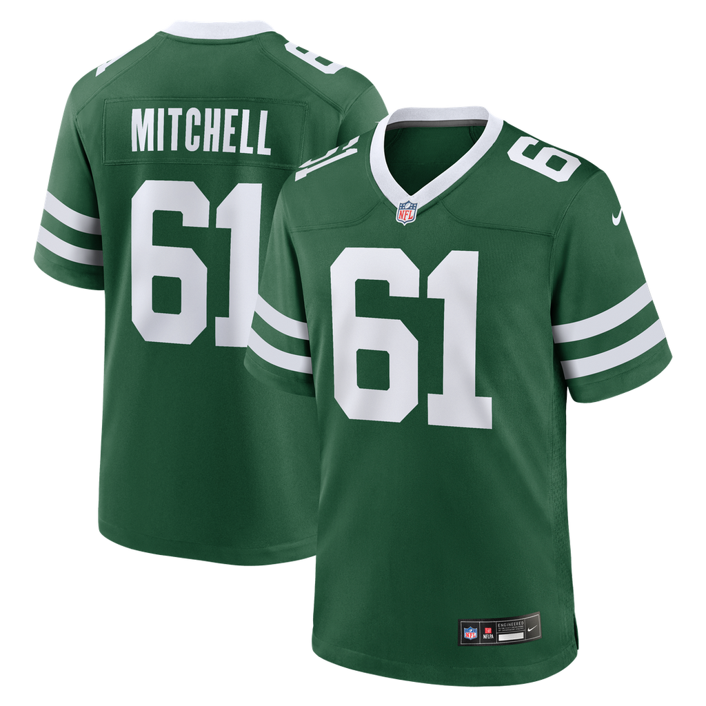 New York Jets Max Mitchell Legacy Green Team Game Jersey