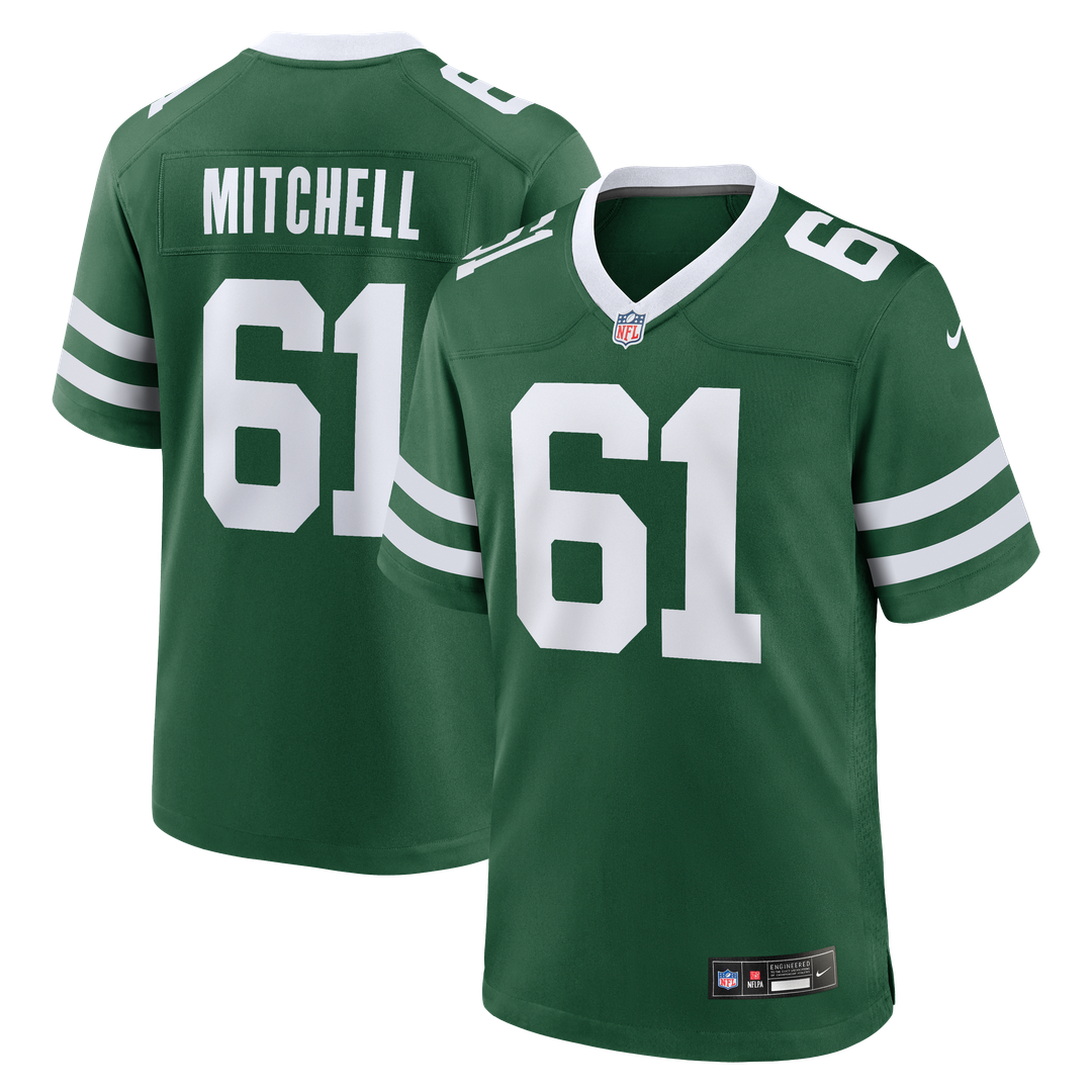 New York Jets Max Mitchell Legacy Green Team Game Jersey