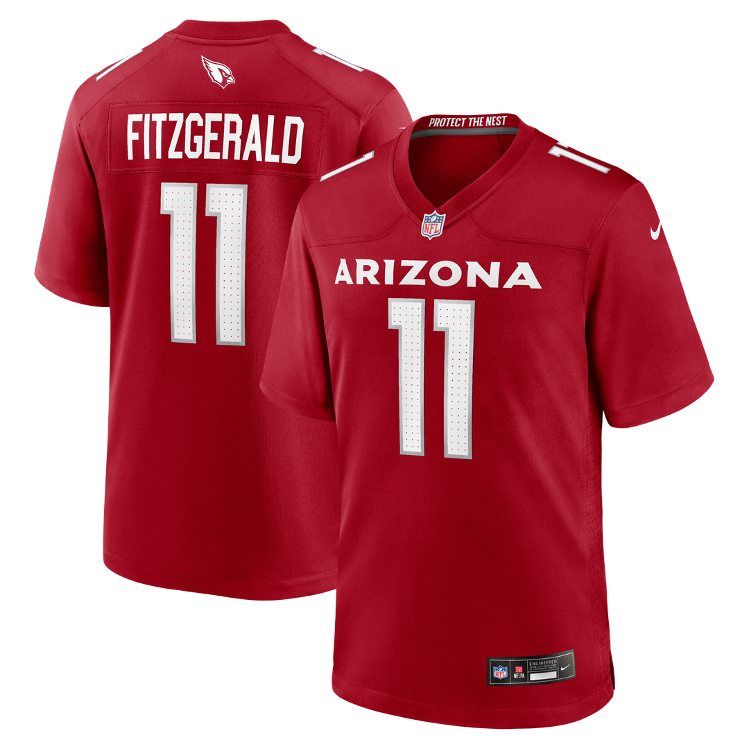 Arizona Cardinals Larry Fitzgerald Cardinal Team Retired Game Jersey