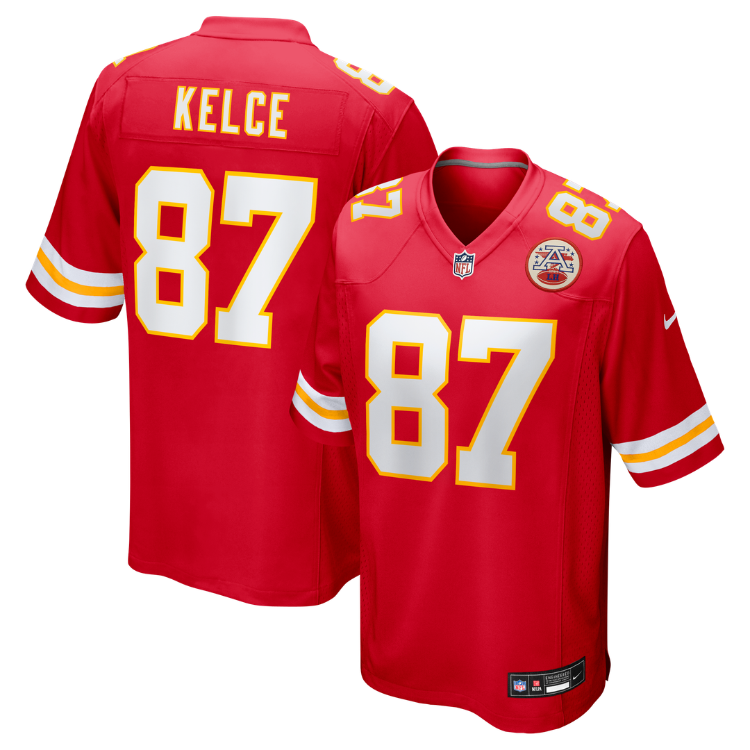 Kansas City Chiefs Travis Kelce Red Game Jersey