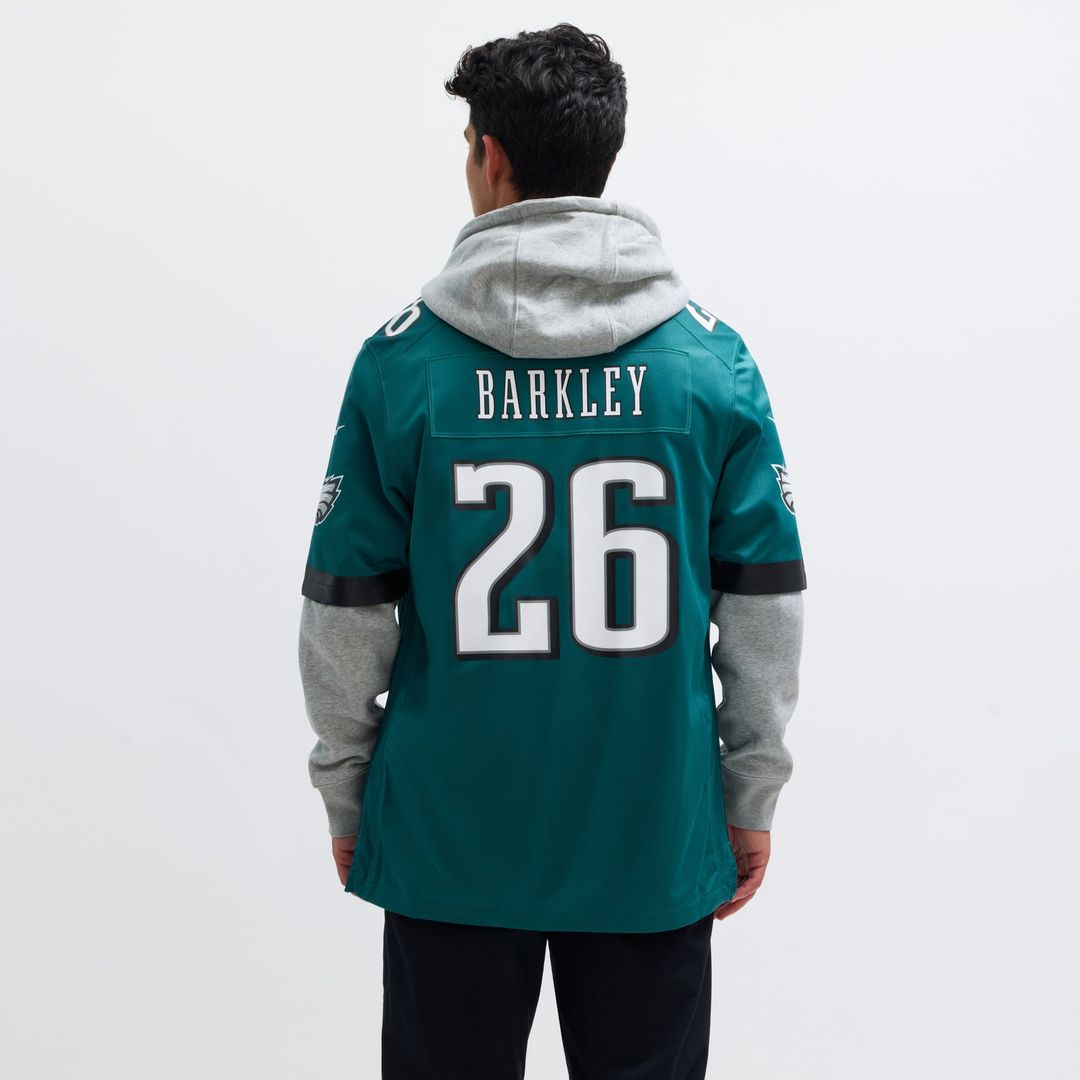 Philadelphia Eagles Saquon Barkley Black Alternate Game Jersey