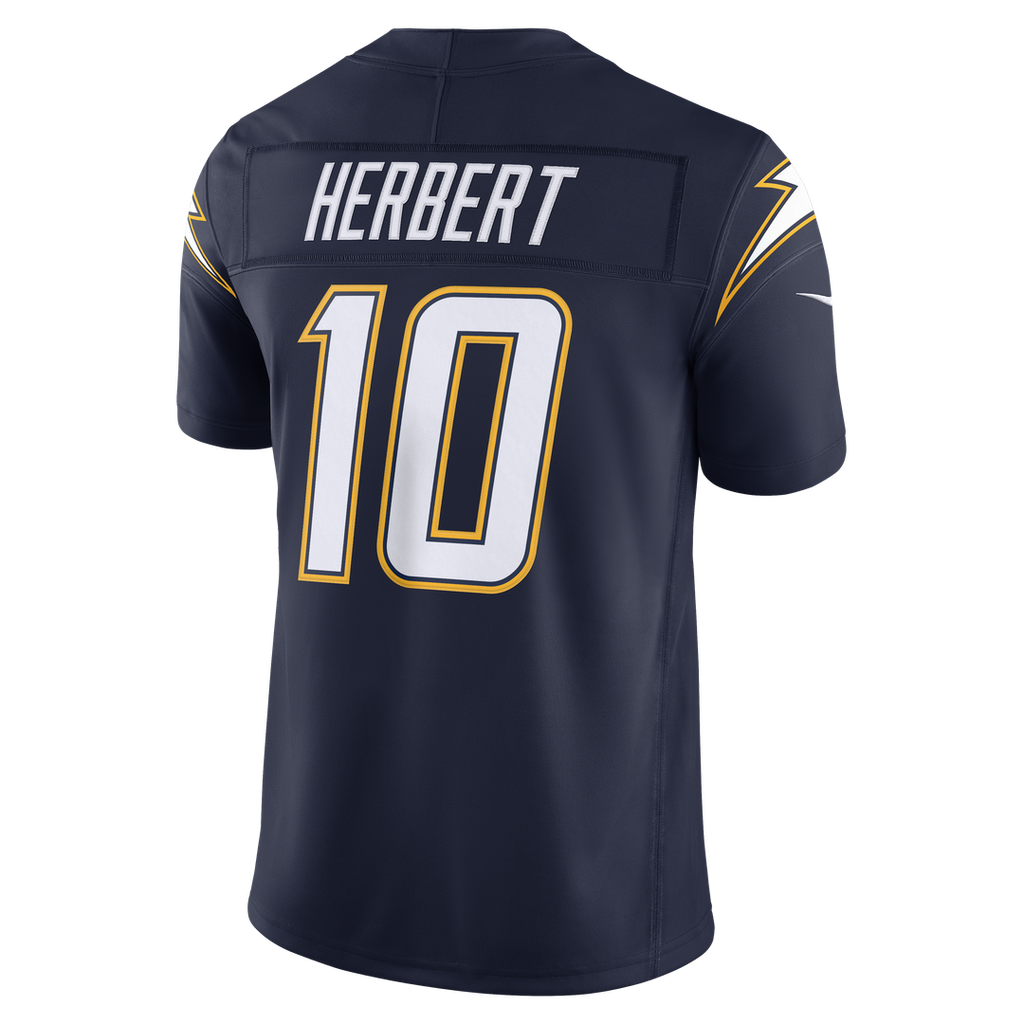 Los Angeles Chargers Justin Herbert Powder Blue Team Vapor F.U.S.E. Stitched Limited Jersey