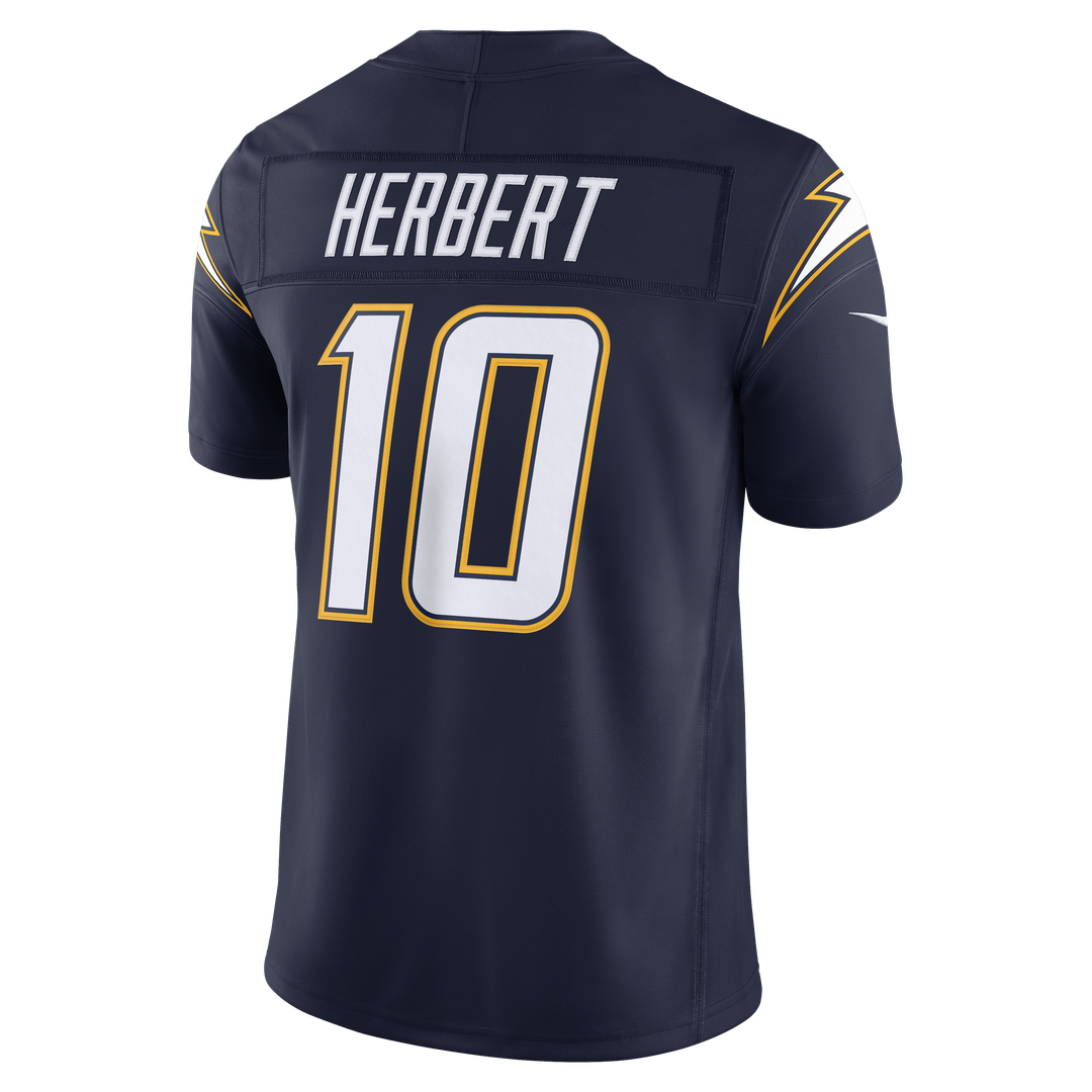 Los Angeles Chargers Justin Herbert Powder Blue Team Vapor F.U.S.E. Stitched Limited Jersey