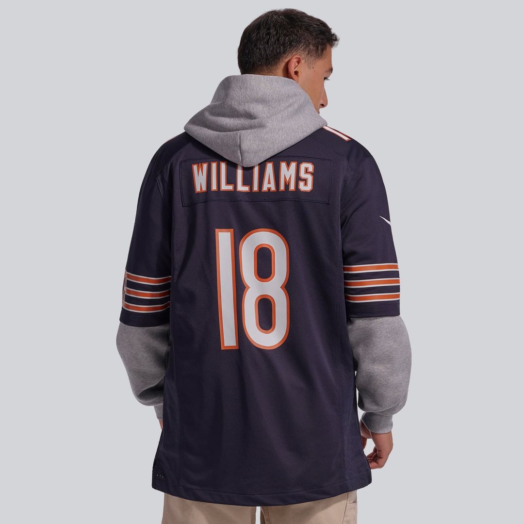 Chicago Bears Caleb Williams Navy Player Game Jersey