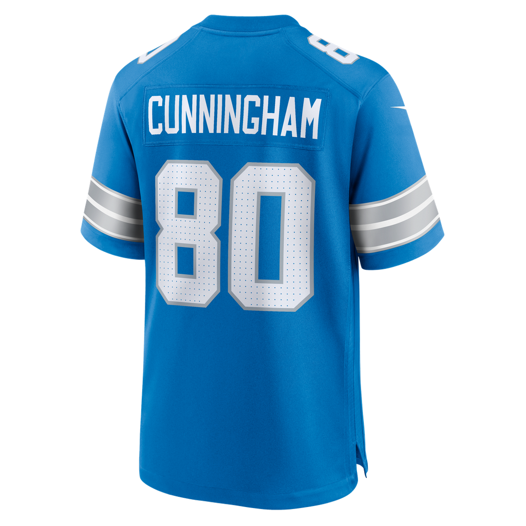 Detroit Lions Malik Cunningham Blue Team Game Jersey
