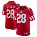 San Francisco 49ers Darrell Luter Jr. Scarlet Game Jersey