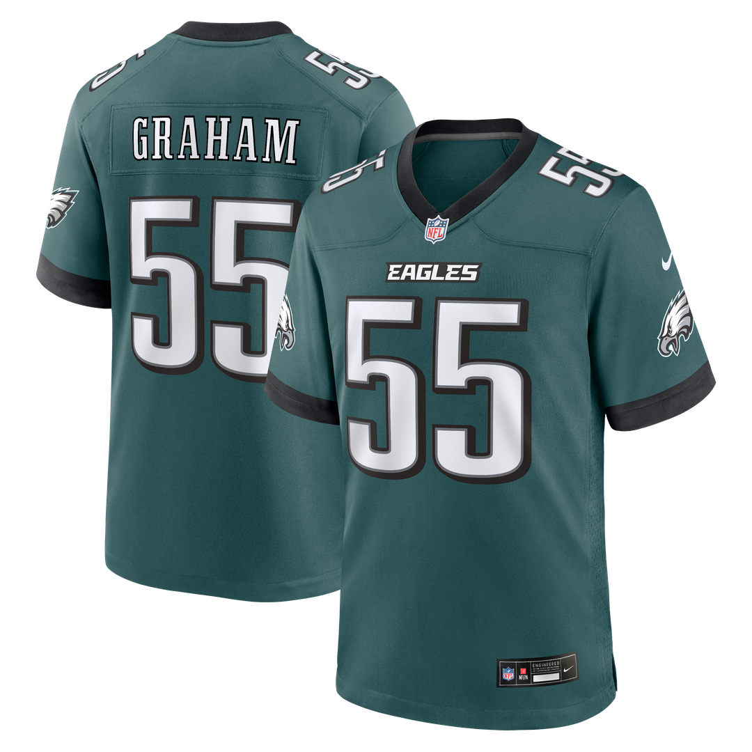 Philadelphia Eagles Brandon Graham Midnight Green Team Game Jersey