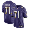 Baltimore Ravens Carson Vinson Purple Team Game Jersey