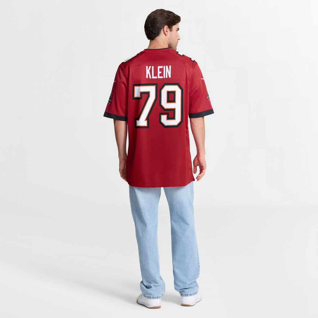 Tampa Bay Buccaneers Elijah Klein Red Game Jersey