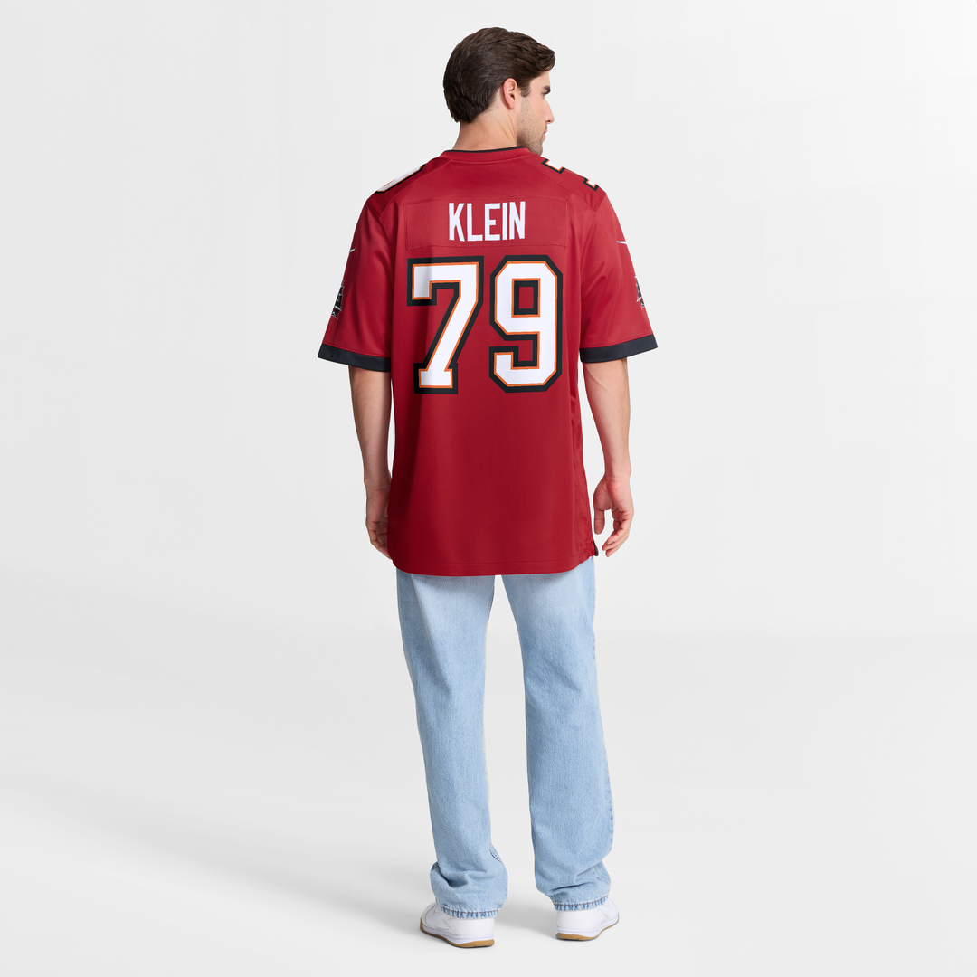 Tampa Bay Buccaneers Elijah Klein Red Game Jersey