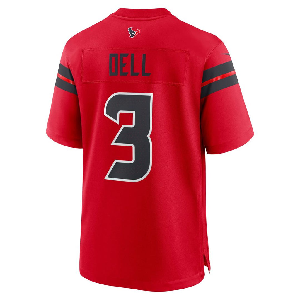 Houston Texans Tank Dell Navy Game Jersey