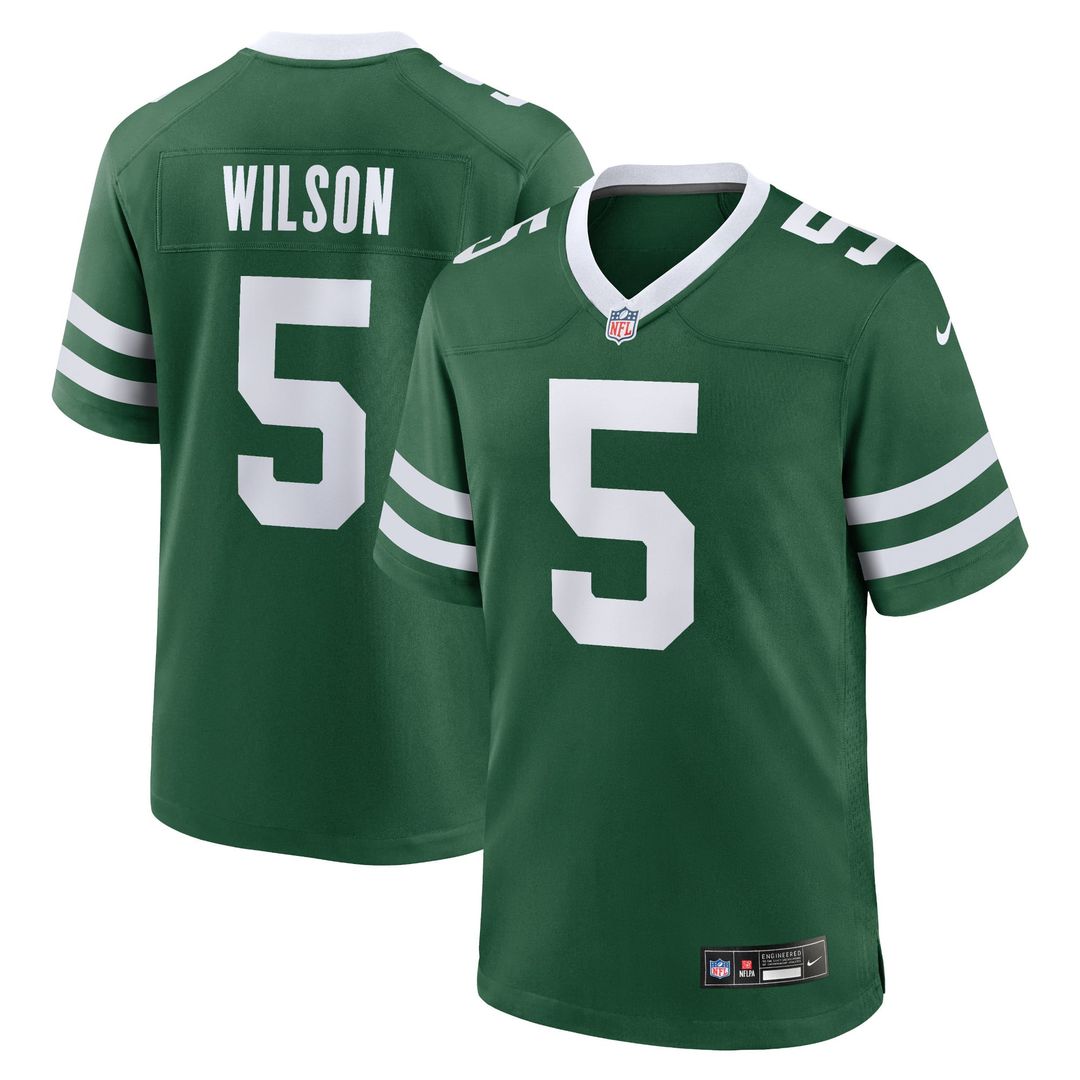 New York Jets Garrett Wilson Legacy Black Alternate Game Jersey