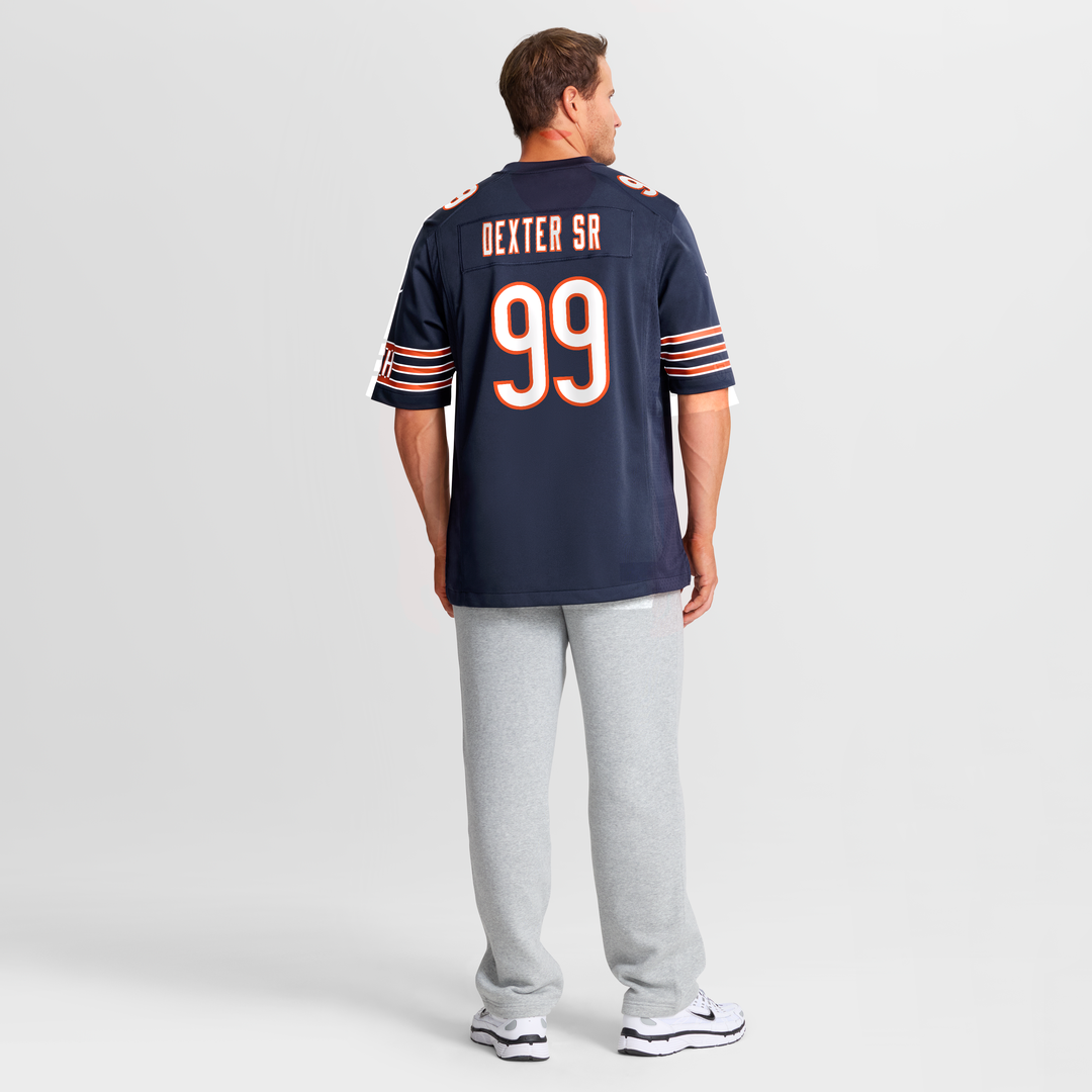 Chicago Bears Gervon Dexter Sr. Navy Game Jersey
