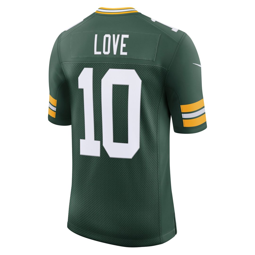 Green Bay Packers Jordan Love Green Team Vapor Untouchable Limited Jersey