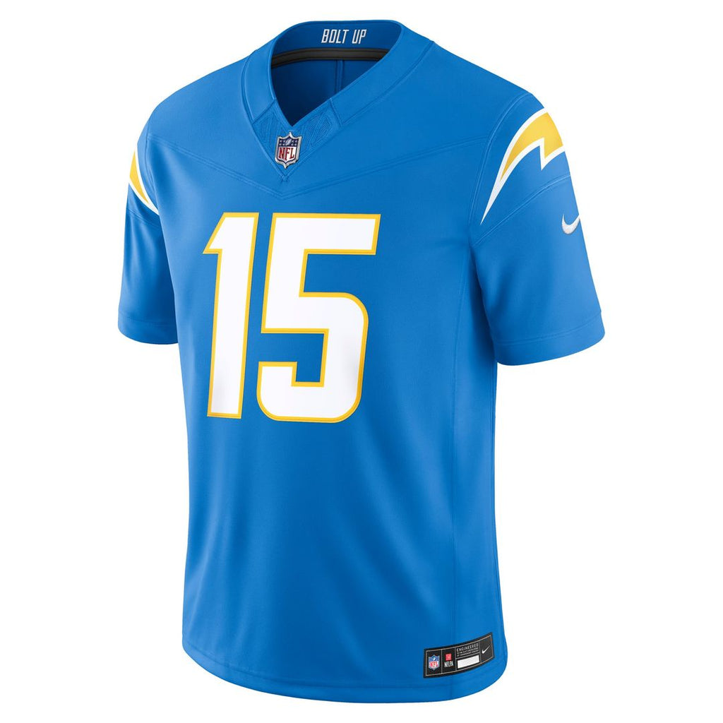 Los Angeles Chargers Ladd McConkey Navy Alternate Super Chargers Vapor F.U.S.E. Stitched Limited Jersey