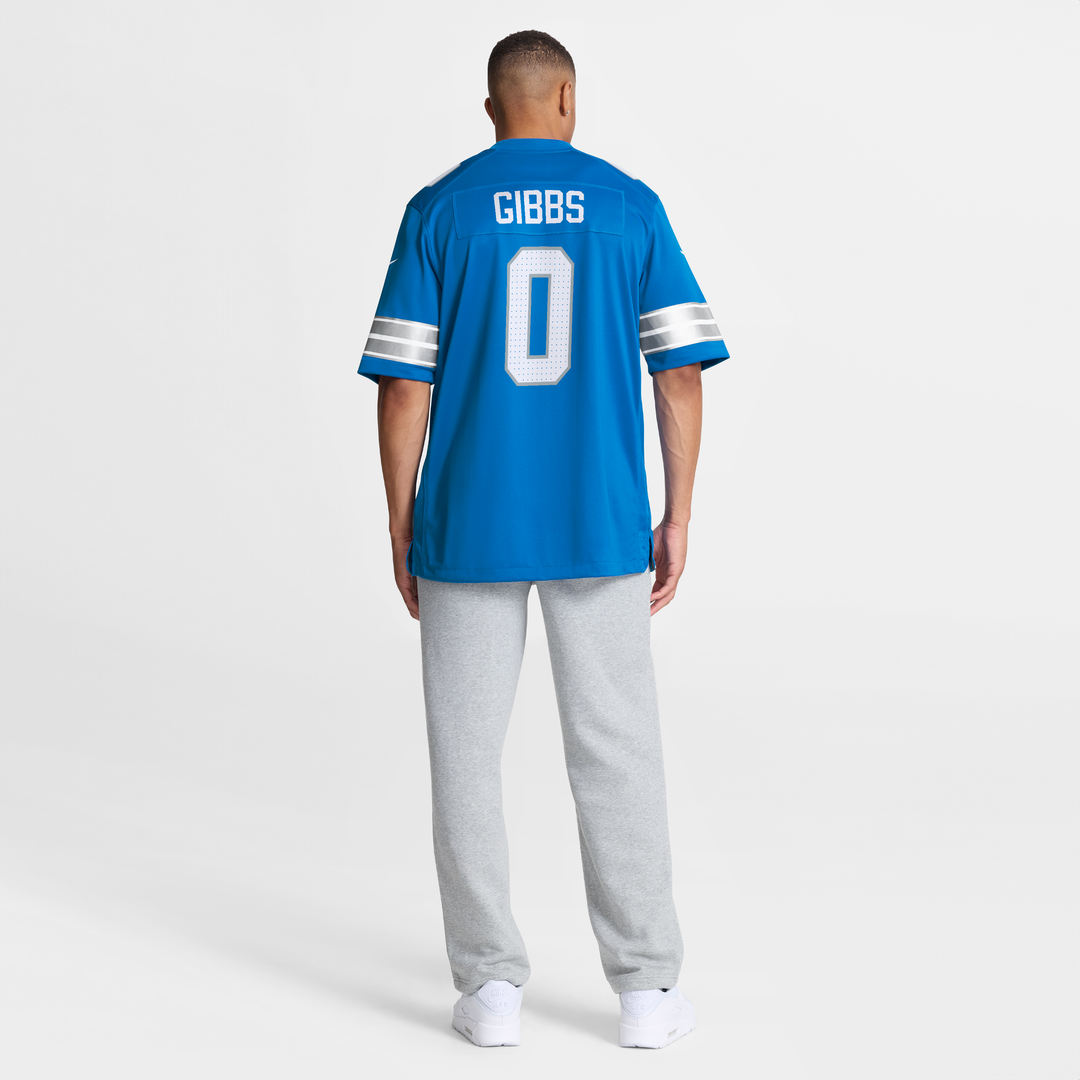 Detroit Lions Jahmyr Gibbs Blue Game Player Jersey