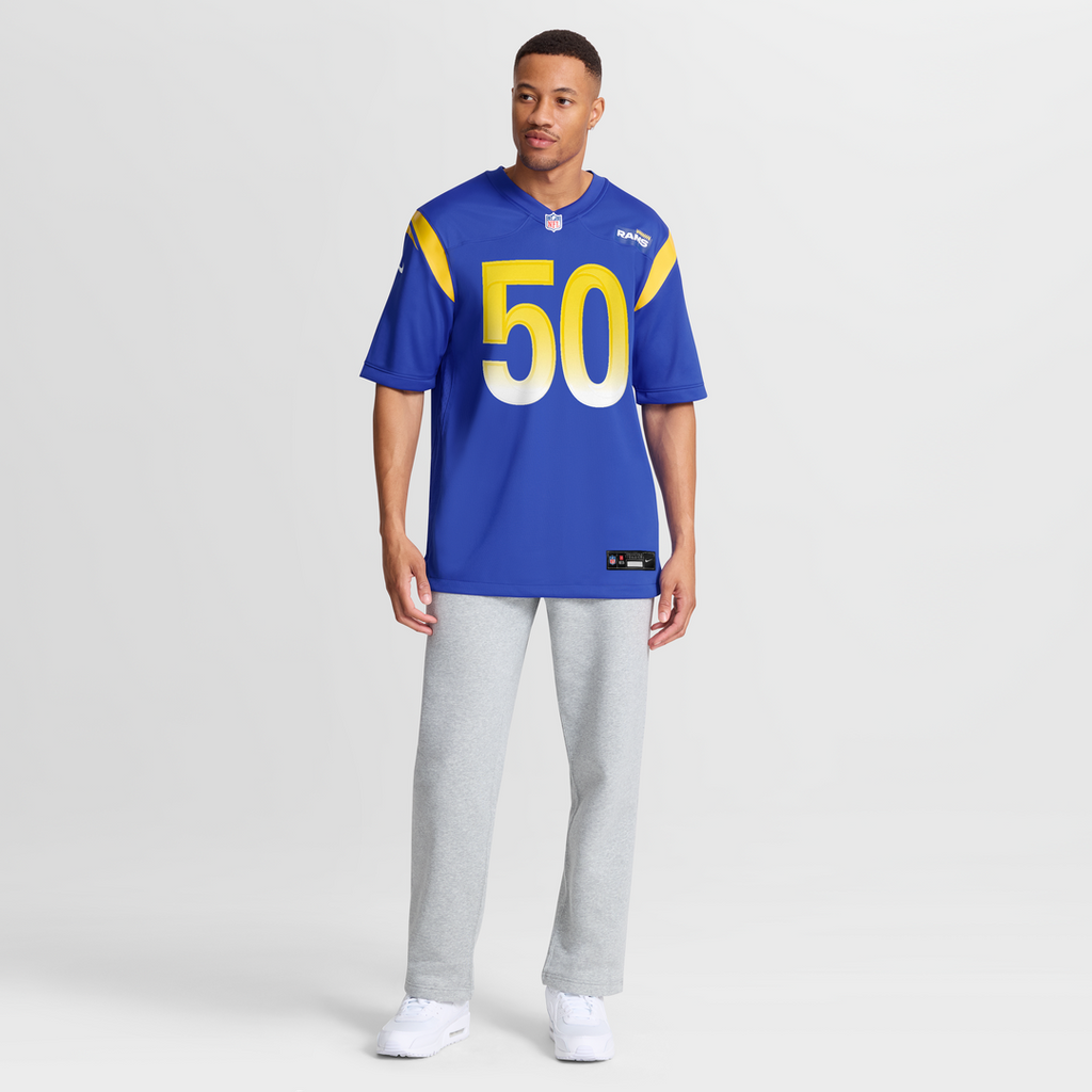 Los Angeles Rams Beaux Limmer Royal Team Game Jersey