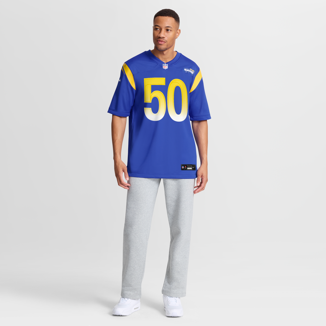 Los Angeles Rams Beaux Limmer Royal Team Game Jersey