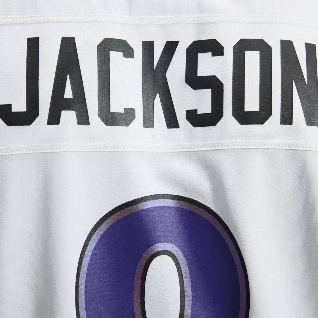 Baltimore Ravens Lamar Jackson White Game Jersey