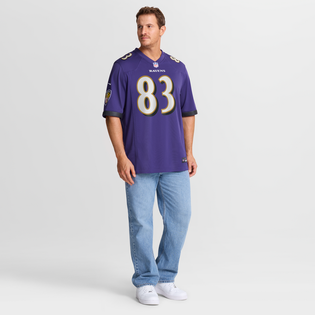 Baltimore Ravens LaJohntay Wester Purple Team Game Jersey