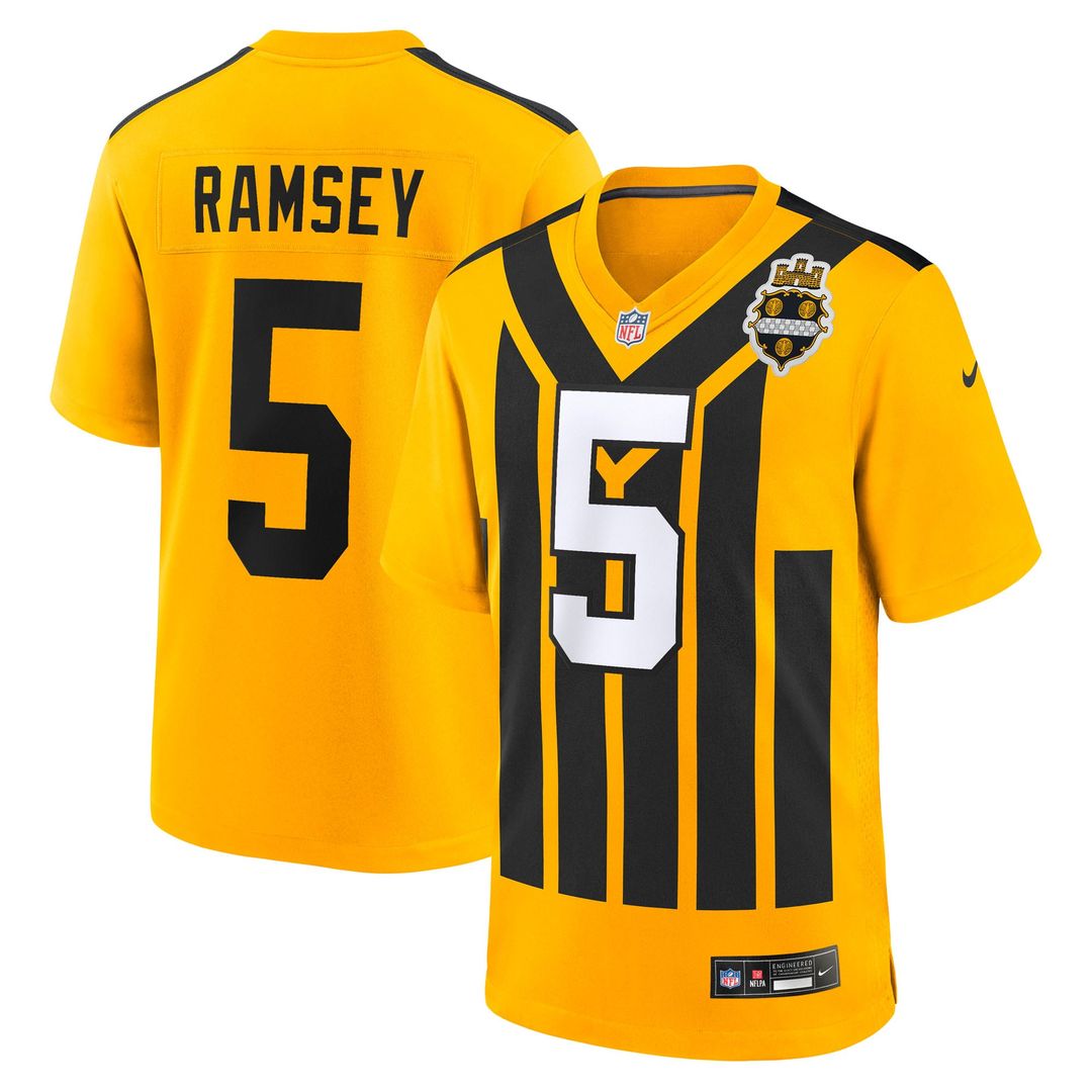 Pittsburgh Steelers Jalen Ramsey Black Team Game Jersey