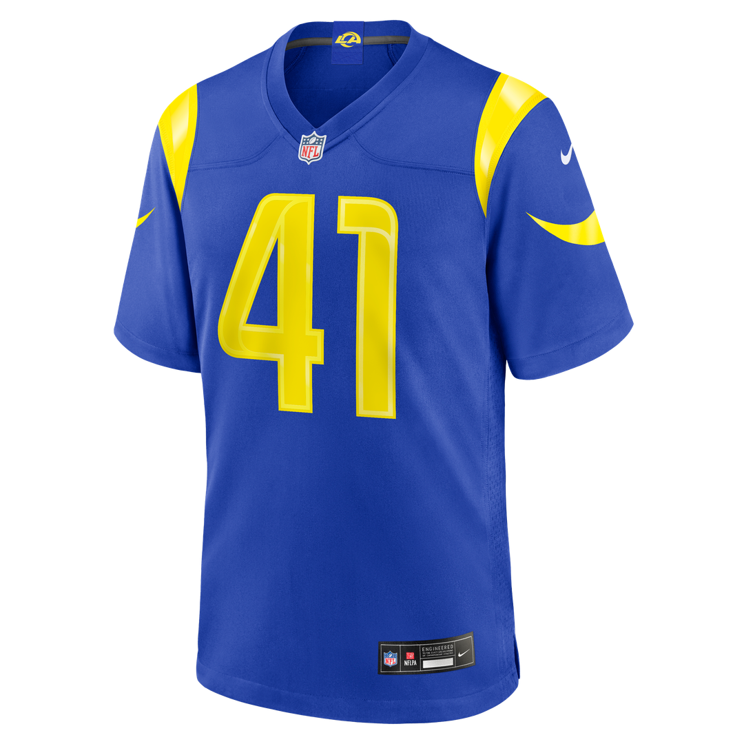 Los Angeles Rams Zech McPhearson Royal Team Game Jersey