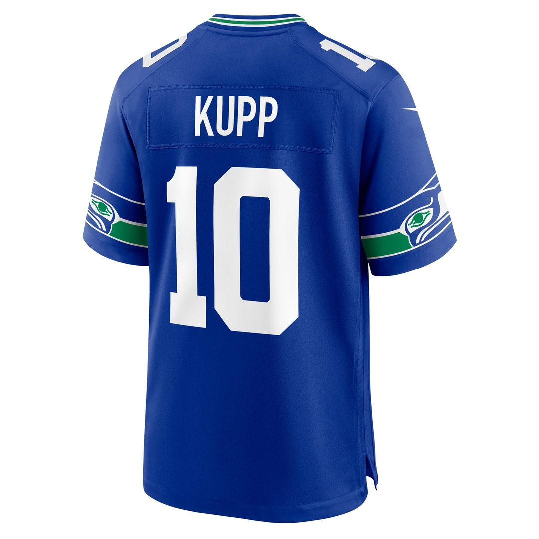 Seattle Seahawks Cooper Kupp College Navy Team Game Jersey