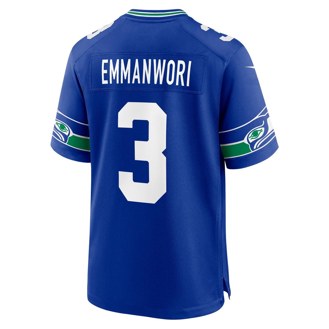 Seattle Seahawks Nick Emmanwori White Game Jersey