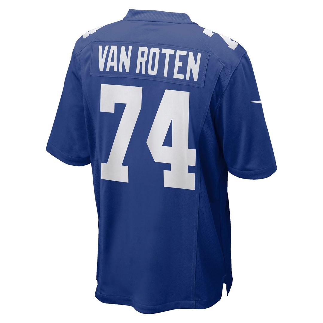 New York Giants Greg Van Roten Royal Team Game Jersey