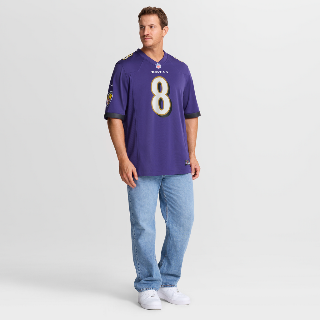 Baltimore Ravens Lamar Jackson Purple Game Jersey