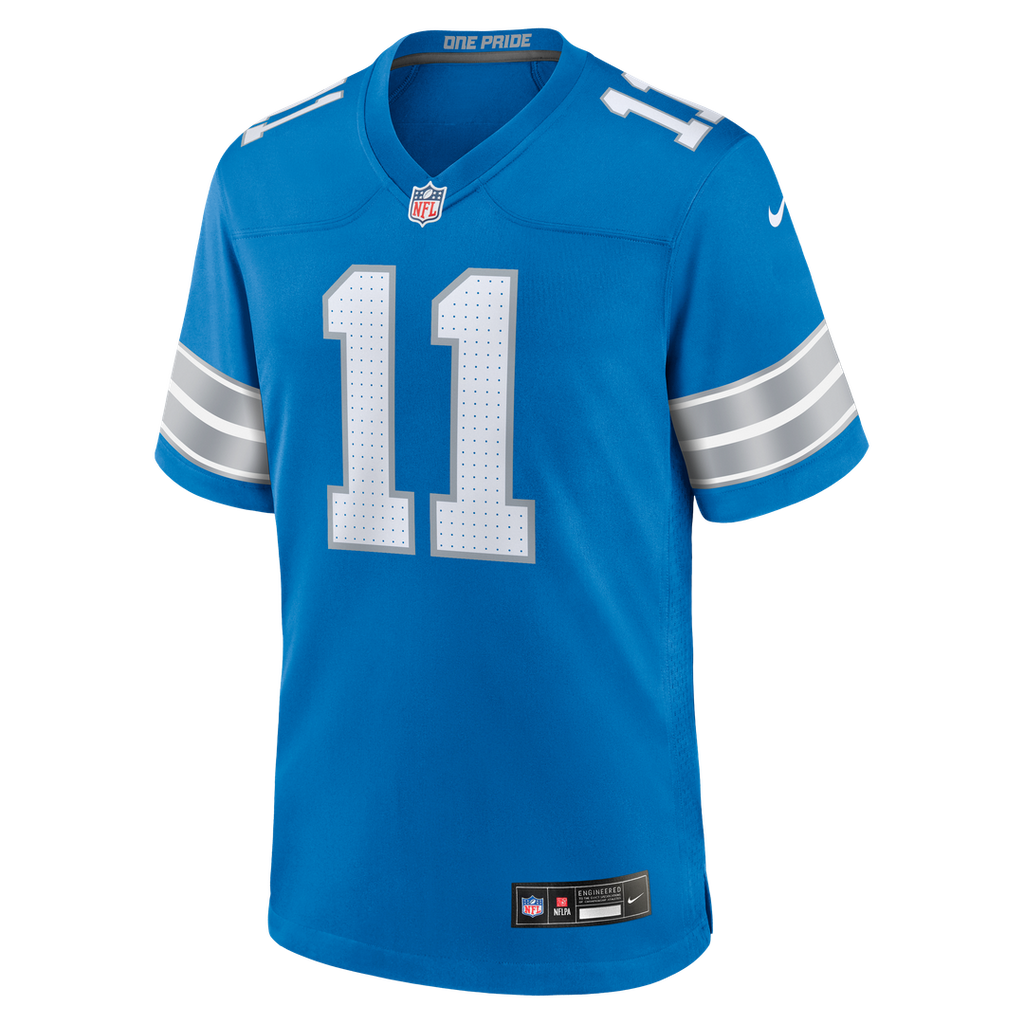 Detroit Lions Damone Clark Blue Team Game Jersey