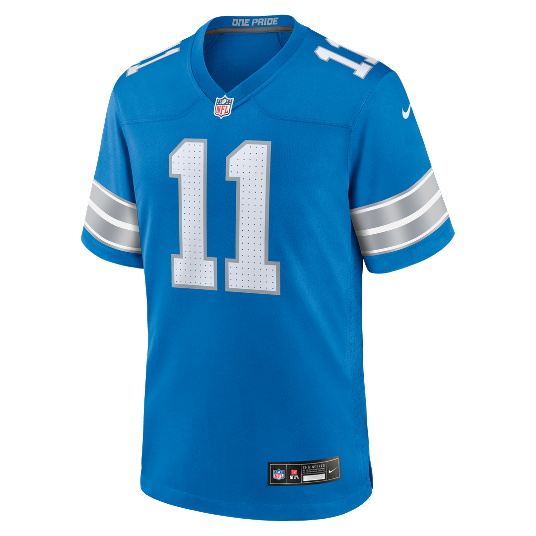 Detroit Lions Damone Clark Blue Team Game Jersey