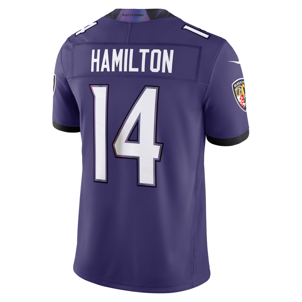 Baltimore Ravens Kyle Hamilton Purple Team Vapor F.U.S.E. Stitched Limited Jersey
